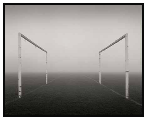 goal posts in fog clapham common