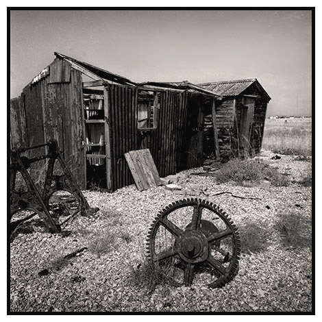 derelict fishermans  hut