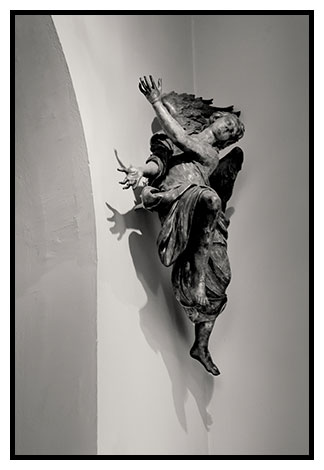 angel on wall